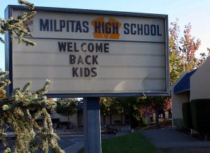 Milpitas High School (MHS), 1285 Escuela Parkway, Milpitas, California