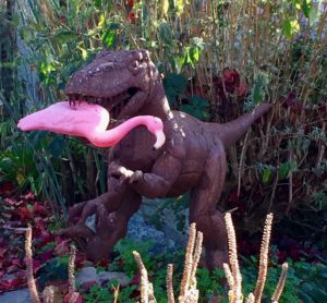 T-rex Eating Flamingo