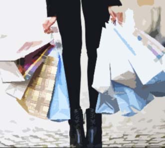 Shopper with Bags