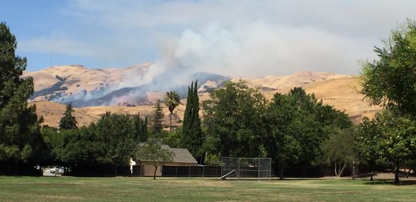 Fire in Milpitas Hills June 22, 2018