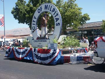 City of Milpitas' float.