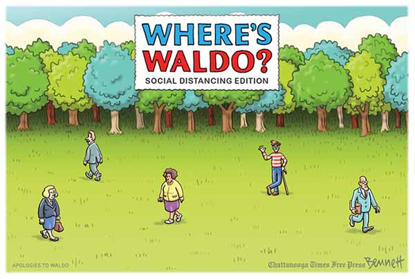 Where's Waldo? Social Distancing Edition