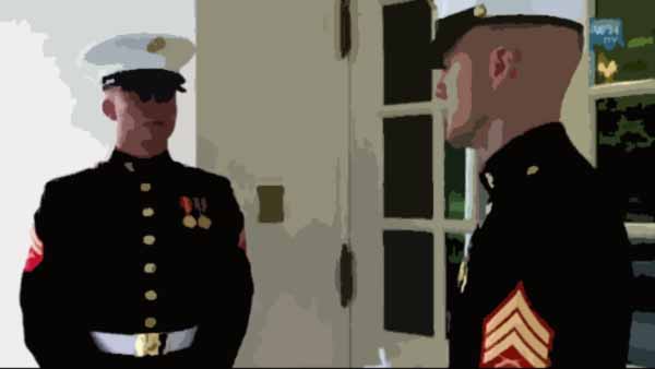 Marine Sentries at White House