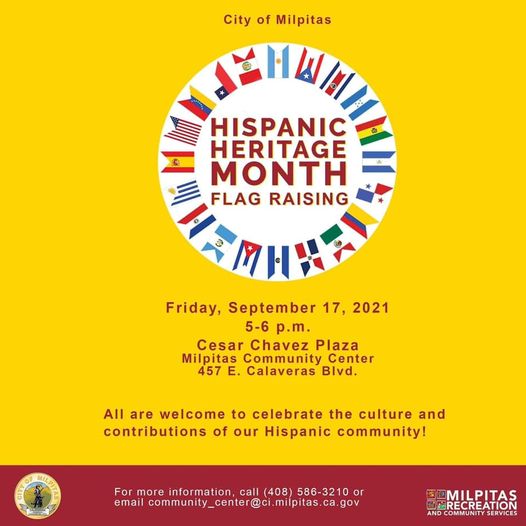 Hispanic Heritage Month Flag Raising Ceremony - Go Milpitas