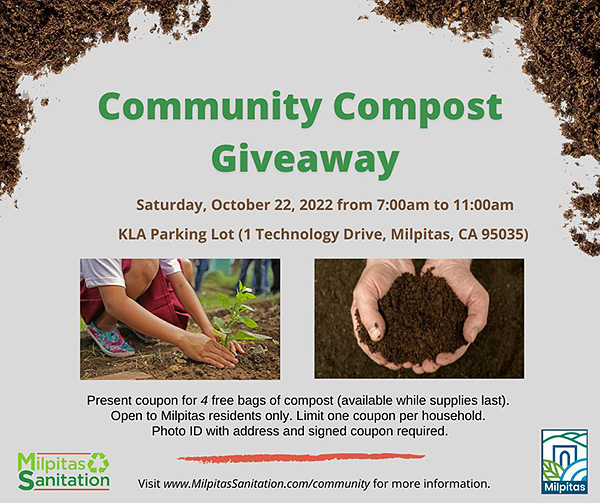 Community Compost Giveaway - Go Milpitas