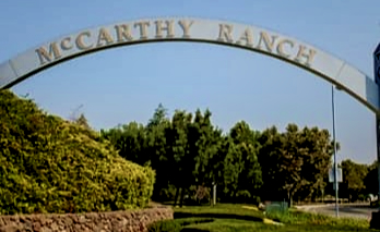 McCathy Ranch arching sign