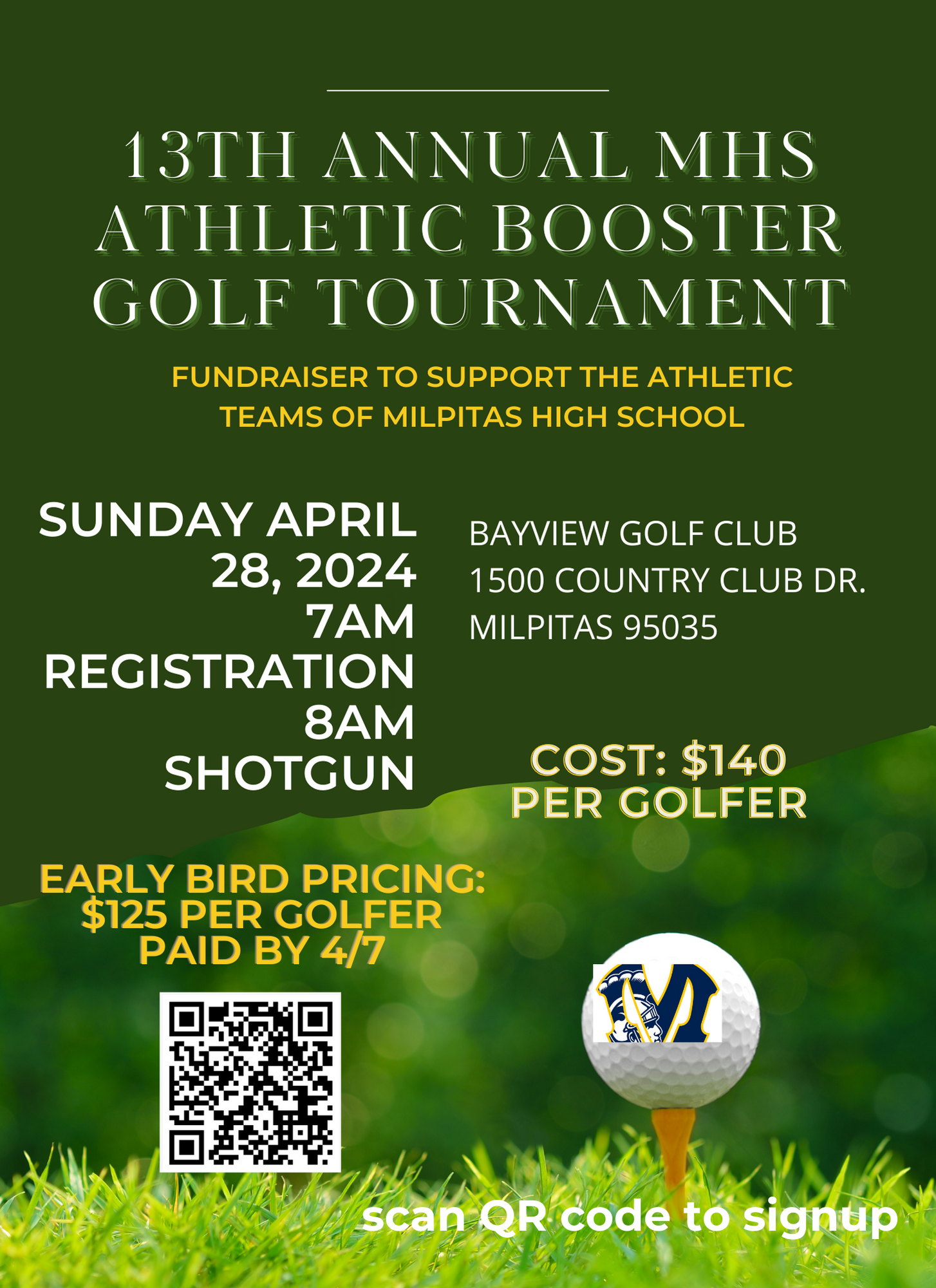13th Annual MHS Athletic Booster Golf Tournament