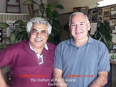 Two Barbers at The Park Victoria Barber Shop